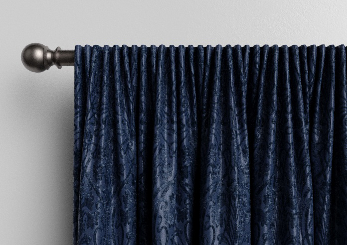 Tiverton, Indigo - Made to Measure Curtains - Image 9
